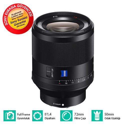 Sony SEL 50mm f/1.4 Zeiss Planar T FE Lens
