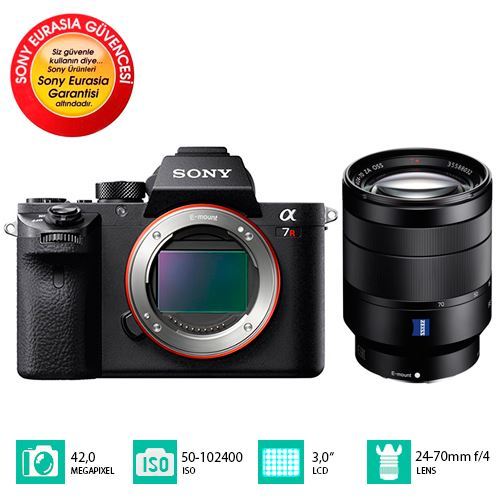 Sony A7R II + 24-70mm FE Aynasız 4K DSLR Fotoğraf Makinesi