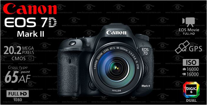 Canon EOS 7D Mark II + 18-135 IS STM DSLR Fotoğraf Makinesi