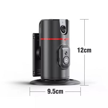 P02 Otomatik Yüz İzleme Tripod 360° Dönüş Uzaktan Kumandalı Telefon Tutucu