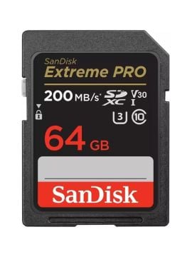 SanDisk Extreme Pro 64GB 200Mbs SDXC Hafıza Kartı