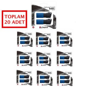 Kingston 64GB DataTraveler USB Flaş Bellek 20 Adet (10 Çift)