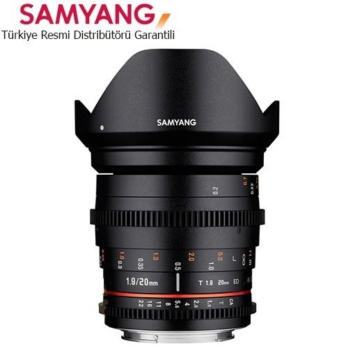 Samyang 20mm T/1.9 Full Frame VDSLR Lens