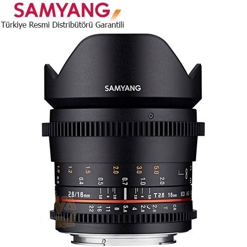 Samyang 16mm T/2.6 ED AS UMC VDSLR Lens