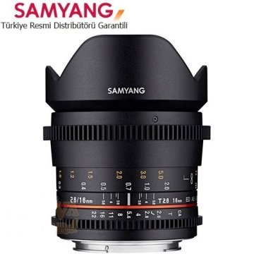 Samyang 16mm T/2.6 ED AS UMC VDSLR Lens