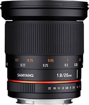 Samyang 20mm f/1.8 ED AS UMC Canon Uyumlu Geniş Açı Lens
