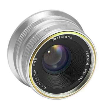 7artisans 25mm F1.8 Manual Focus Prime Fixed Lens Fujifilm FX Mount - Siyah