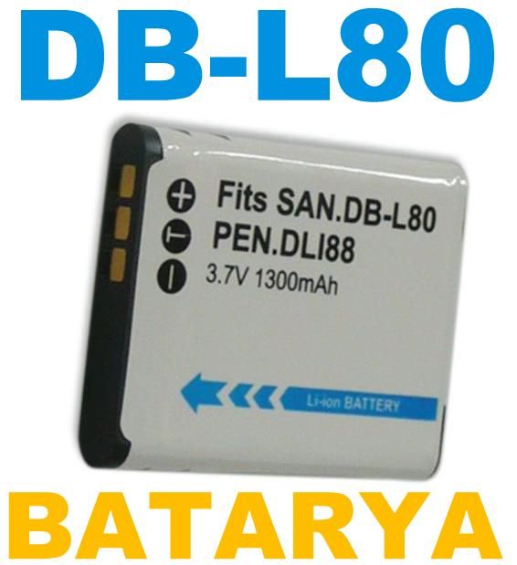 OEM Sanyo DB-L80 Fotoğraf Makinesi Batarya