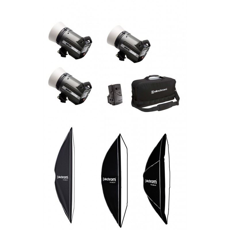Elinchrom BRX 500-II v2 3 Adet Paraflaş