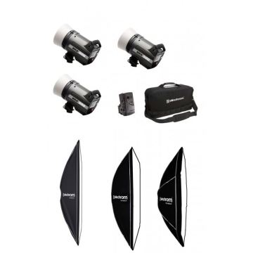 Elinchrom BRX 500-II v2 3 Adet Paraflaş