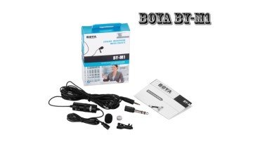 Boya BY-M1 DSLR Kamera Yaka Mikrofonu Seti