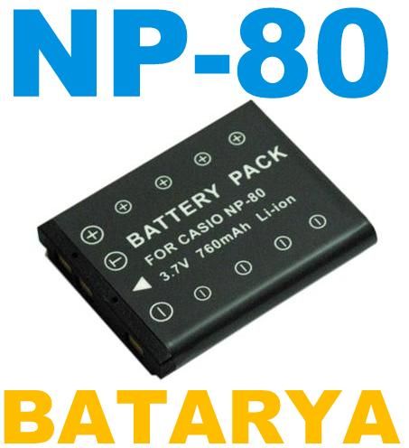 Sanger Casio NP80 Fotoğraf Makinesi Batarya