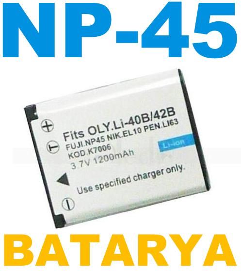 Sanger Fujifilm NP45 Fotoğraf Makinesi Batarya