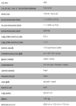 Hensel Certo 400w 3 Adet Paraflaş