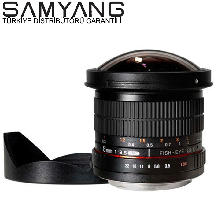 Samyang 8mm f/3.5 Fisheye CSII Nikon Uyumlu Lens
