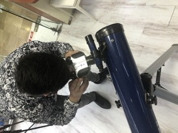 Teleskop İçin İki Gözle Bakma Adaptörü