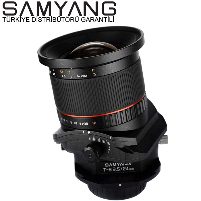 Samyang 24mm T-S F/3.5 ED AS UMC Tilt / Shift DSLR Canon Uyumlu Lens