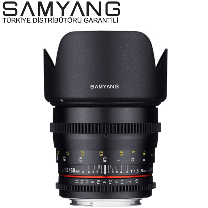 Samyang 50mm T1.5 Video DSLR Standart Lens