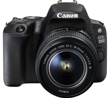 Canon EOS 200D 18-55mm Siyah Renk IS STM DSLR Fotoğraf Makinesi