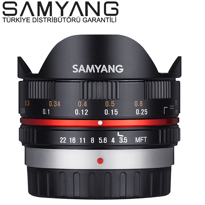Samyang 7.5mm f/3.5 Fisheye M 4/3 MFT Lens