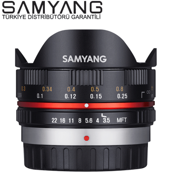 Samyang 7.5mm f/3.5 Fisheye M 4/3 MFT Lens