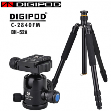 Digipod C2840FM+BH52A Karbon Fiber Çantalı Tripod