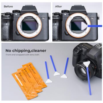Temizleme Çubuğu Seti K&F Concept 24mm APS Format Temizleme Çubuğu Seti