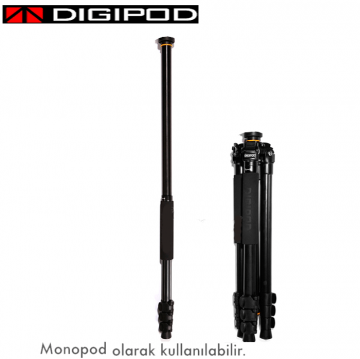 Digipod A-2841N Profesyonel Tripod + BH-12M Top Kafa