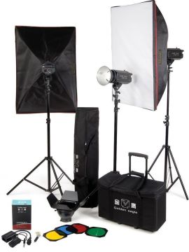 Golden Eagle 400-E Kit Profesyonel 3'lü Paraflash Set