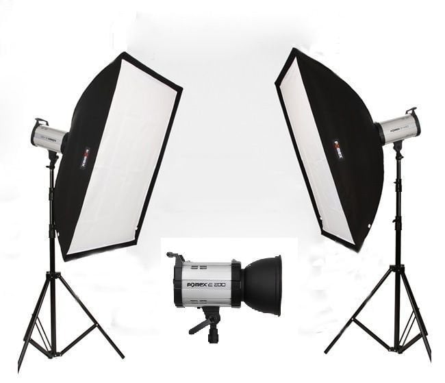 Fomex E-200-400 w/s Paraflash 3' lü Set