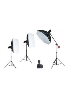 Golden Eagle  800w-400w 3'lü Paraflaş Set