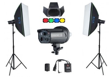 Golden Eagle L6 600W Ekonomik 3 Lü Paraflaş Set Çantalı