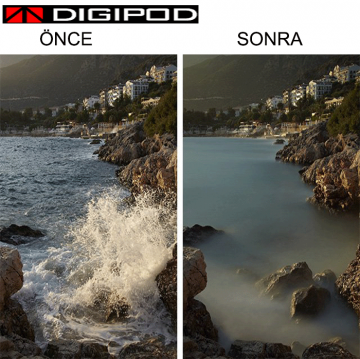 Digipod 82mm Fader Ayarlanabilir 2-8 Stop ND Filtre