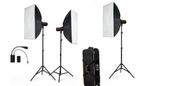 Golden Eagle FX400 400W 3 Lü Paraflaş Set Çantalı