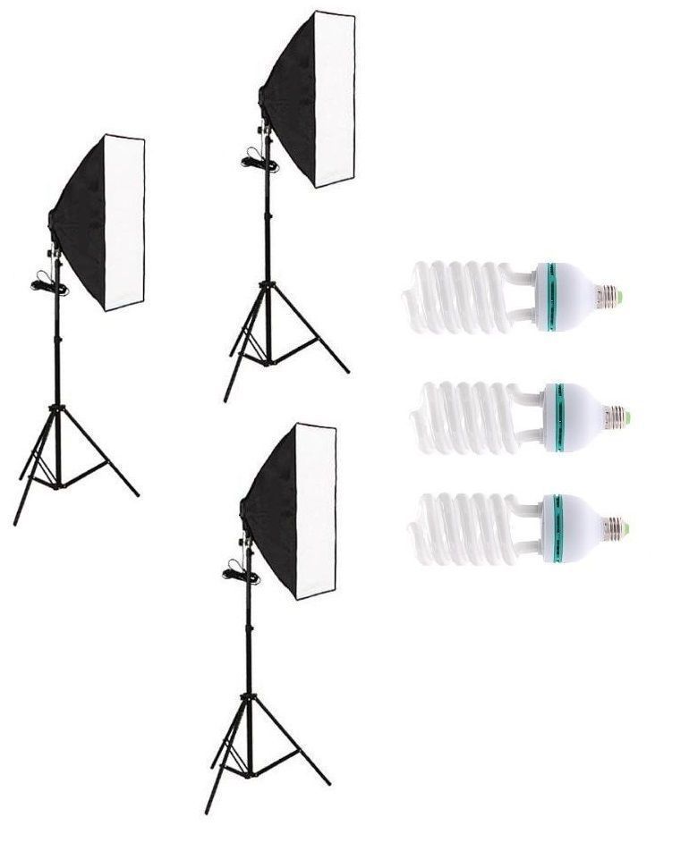 Fancier Sürekli Işık Seti 150w 60x60cm 3 Adet Softbox