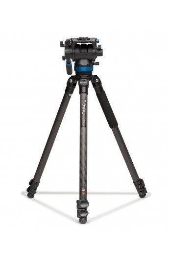 Benro C-373FBS8 Carbon Fiber Hidrolik Profesyonel Video Tripod Kit