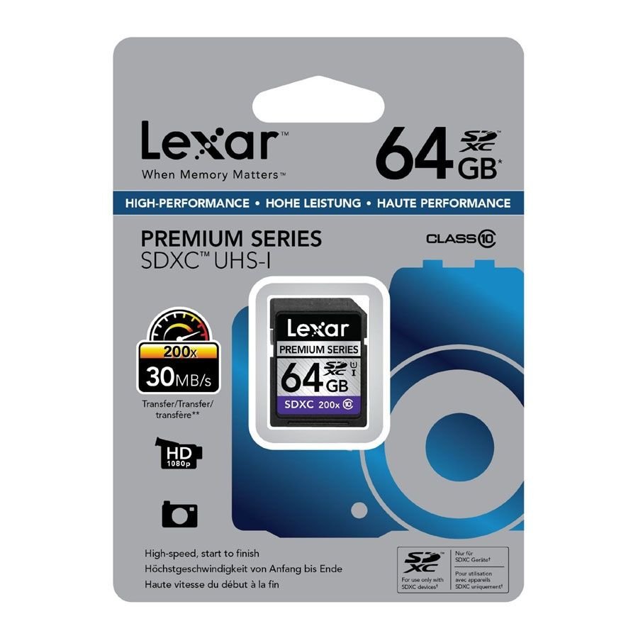 Lexar 64GB 200X UHS-I SD Hafıza Kartı