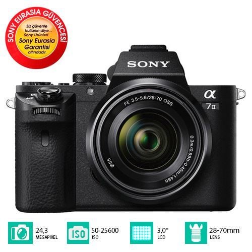 Sony A7 II 28-70mm Kit Full Frame Aynasız DSLR Fotoğraf Makinesi
