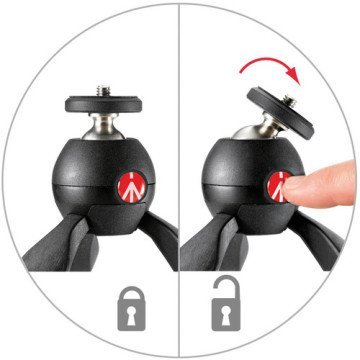 Manfrotto MTPIXI-B Mini Siyah Masa Tripod