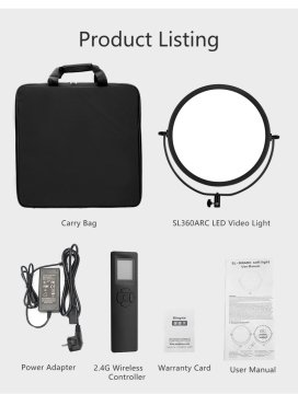 Pdx SL-360arc 2 Adet Bicolor Sürekli Video Işığı Seti