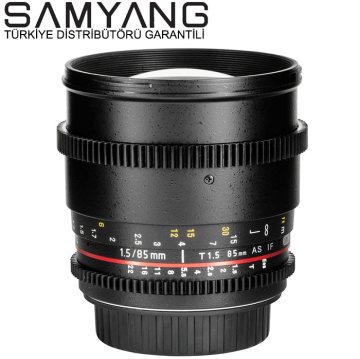 Samyang 85mm T1.5 Full Frame VDSLR Lens