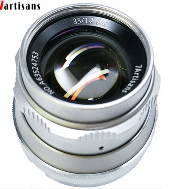 7artisans 35mm F1.2 APS-C Prime Lens Canon (EOS M Mount) Gümüş