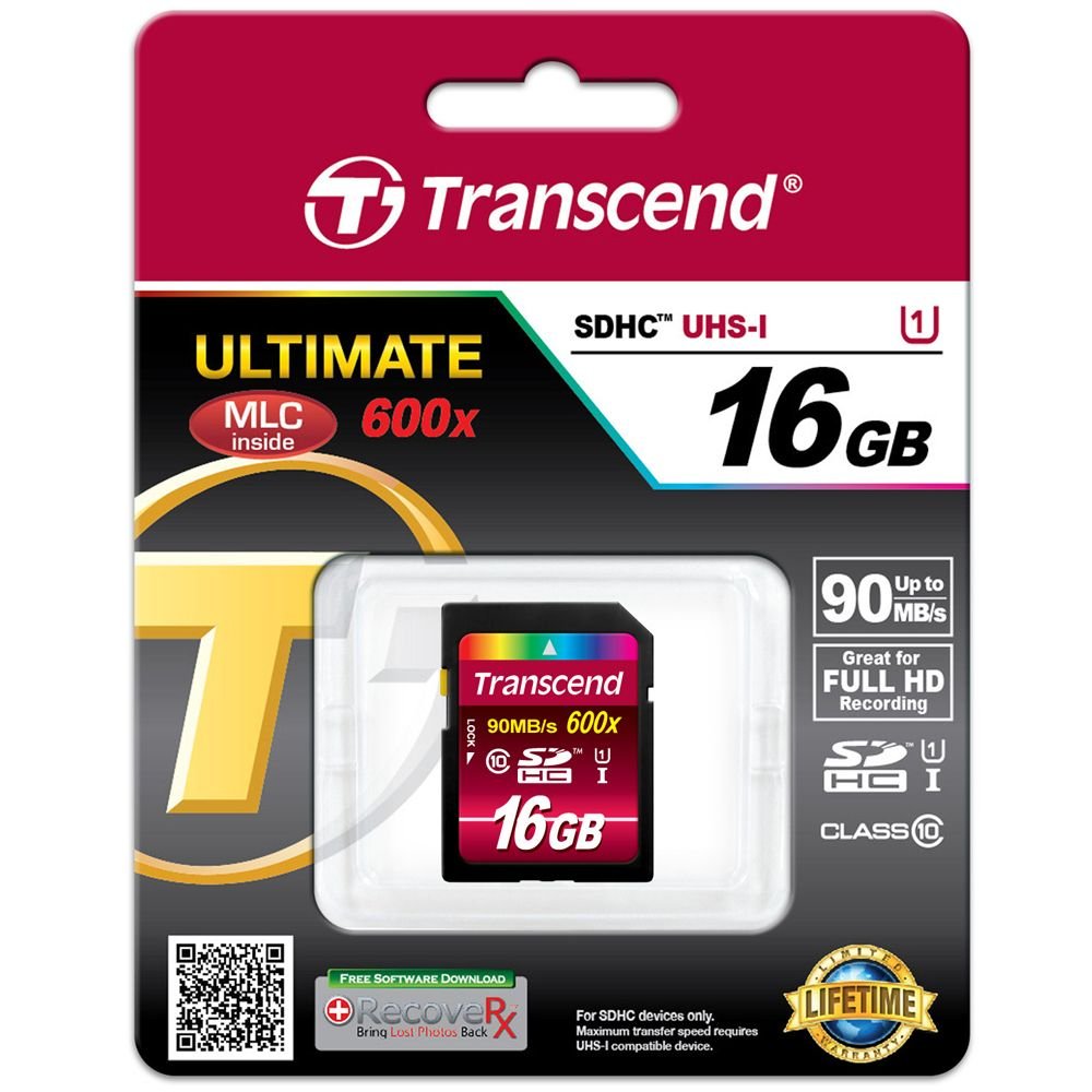 Transcend 16 GB 600X 90MBS Hafıza Kartı