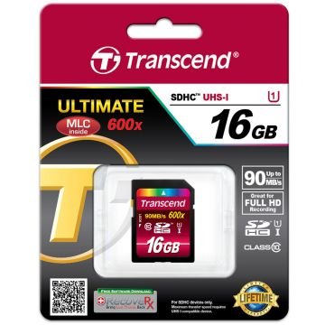 Transcend 16 GB 600X 90MBS Hafıza Kartı
