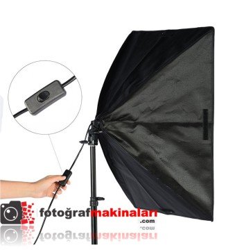 Softbox 50X70 Işık Ayaklı Kit