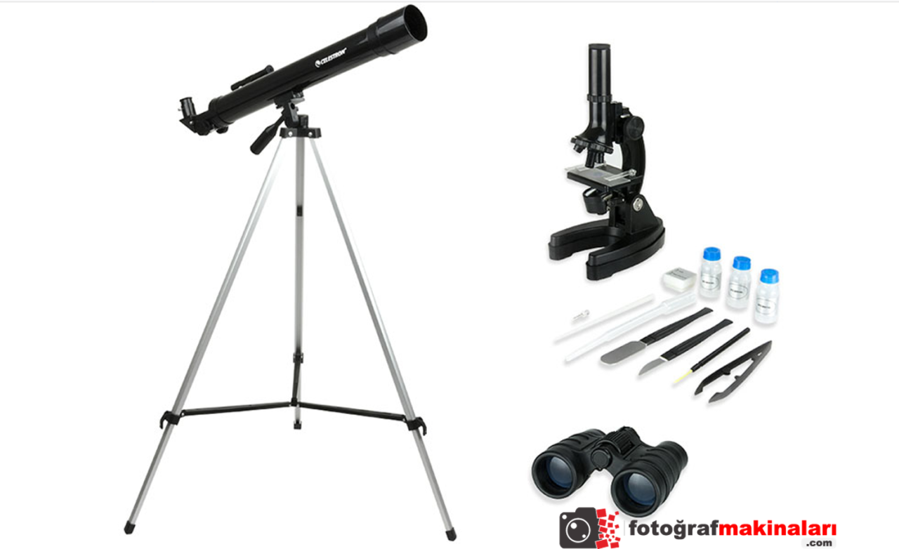 Celestron 22010 Science Kit Teleskop Dürbün ve Mikroskop Seti