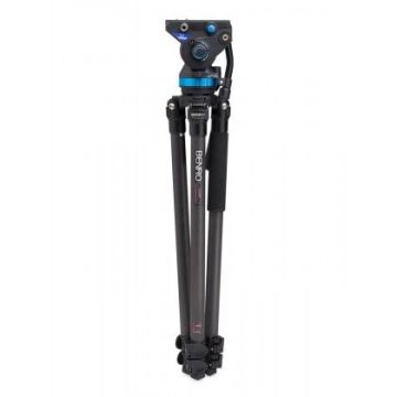 Benro C-373FBS8 Carbon Fiber Hidrolik Profesyonel Video Tripod Kit