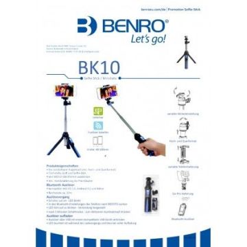 Benro BK10 Mini Tripod Selfi Çubuğu