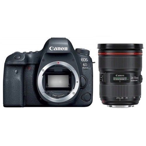Canon EOS 6D Mark II 24-70mm f/2.8L II USM DSLR Fotoğraf Makinesi