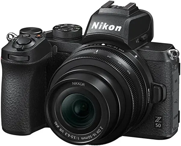 Nikon Z50 Body + 16-50mm F/3.5-6.3 VR Siyah Aynasız Fotoğraf Makinesi